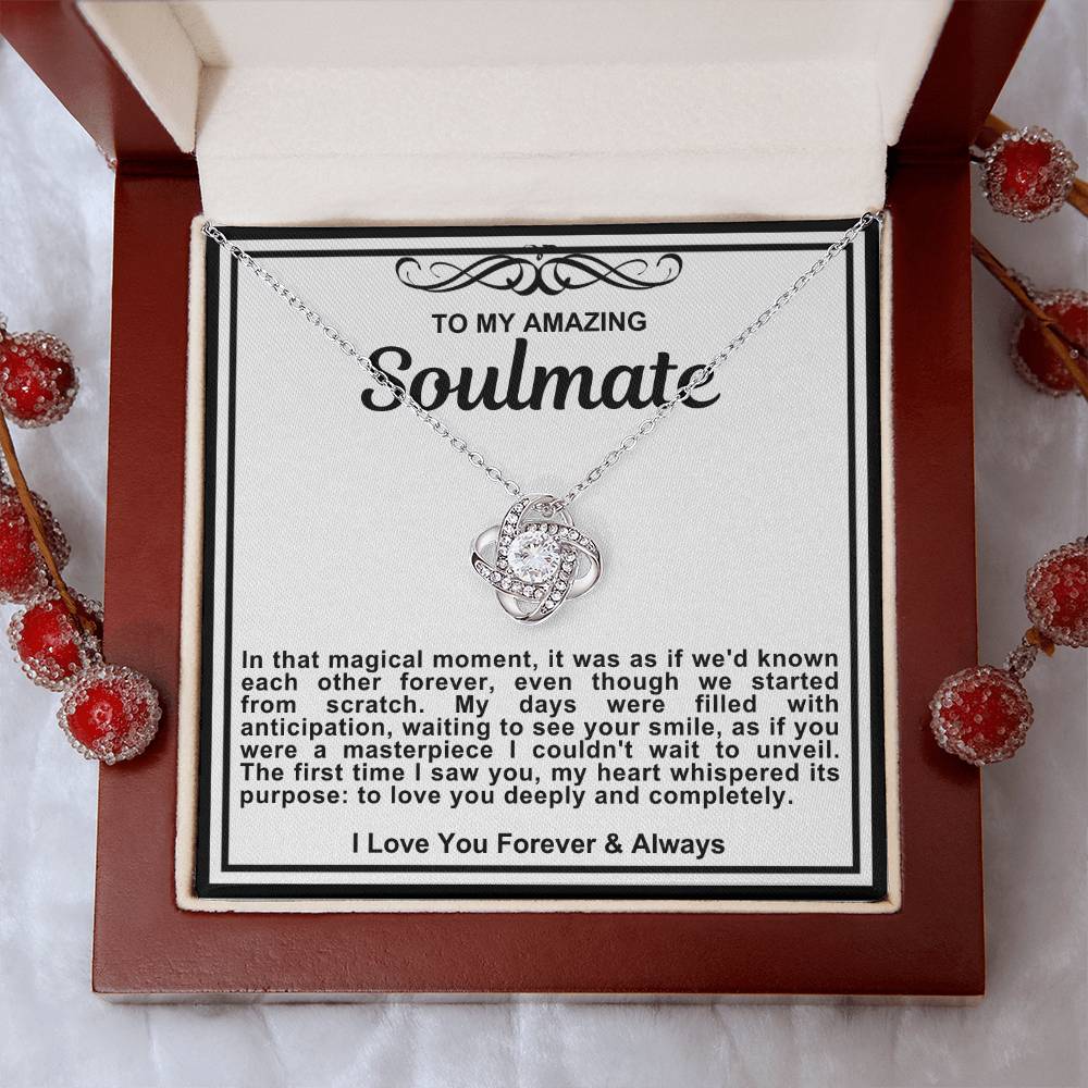 Soulmate Love Knot Necklace-Love You Deeply and Completely