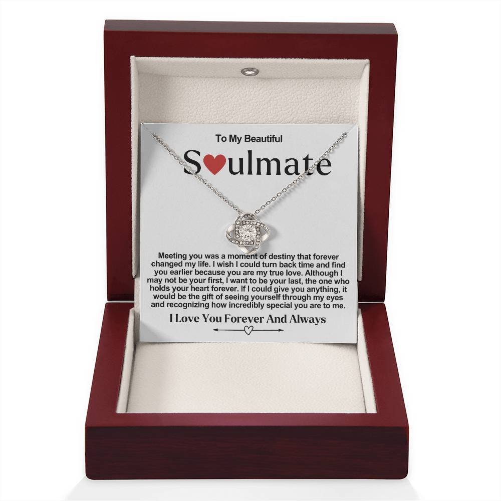 Soulmate Valentine Love Knot Necklace