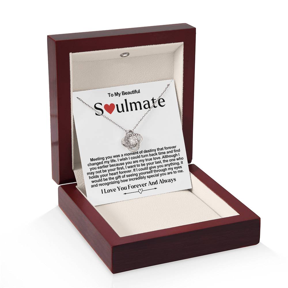 Soulmate Valentine Love Knot Necklace