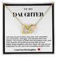 Daughter Interlocking Hearts Necklace