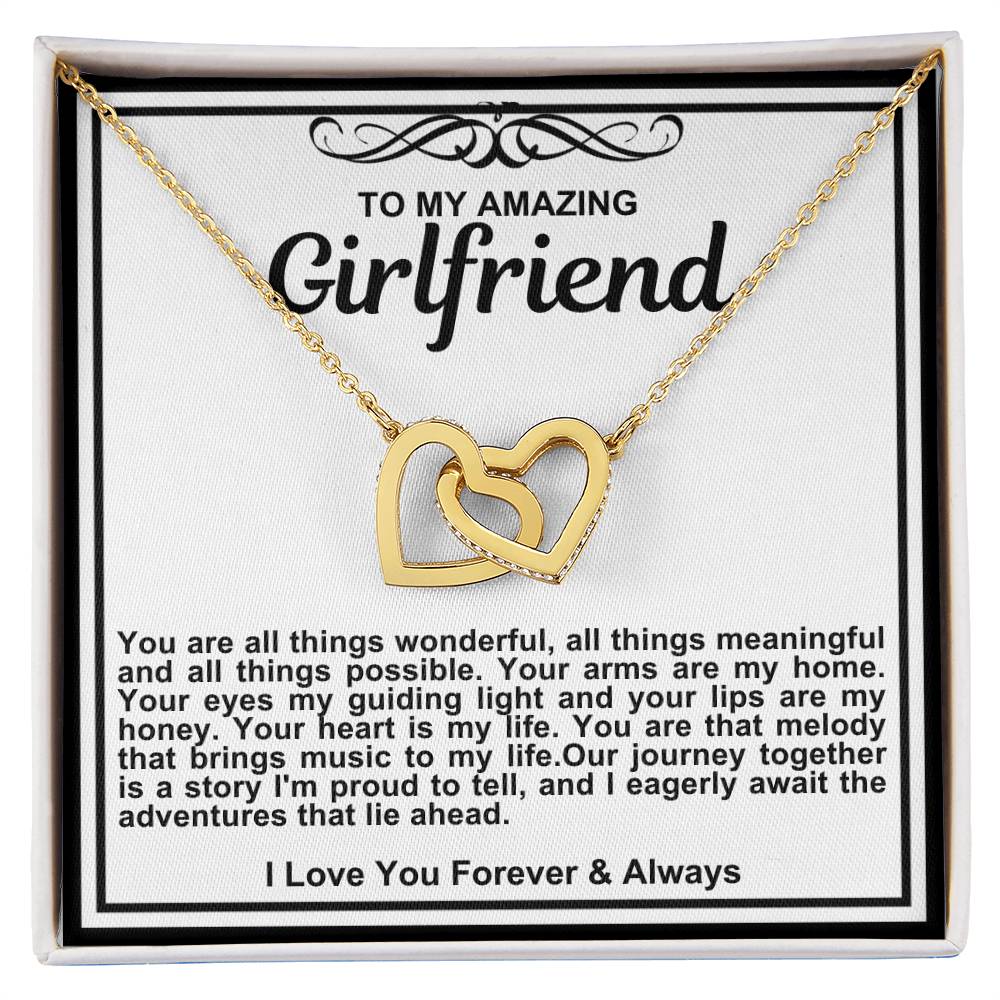 Girlfriend Double Hearts Necklace