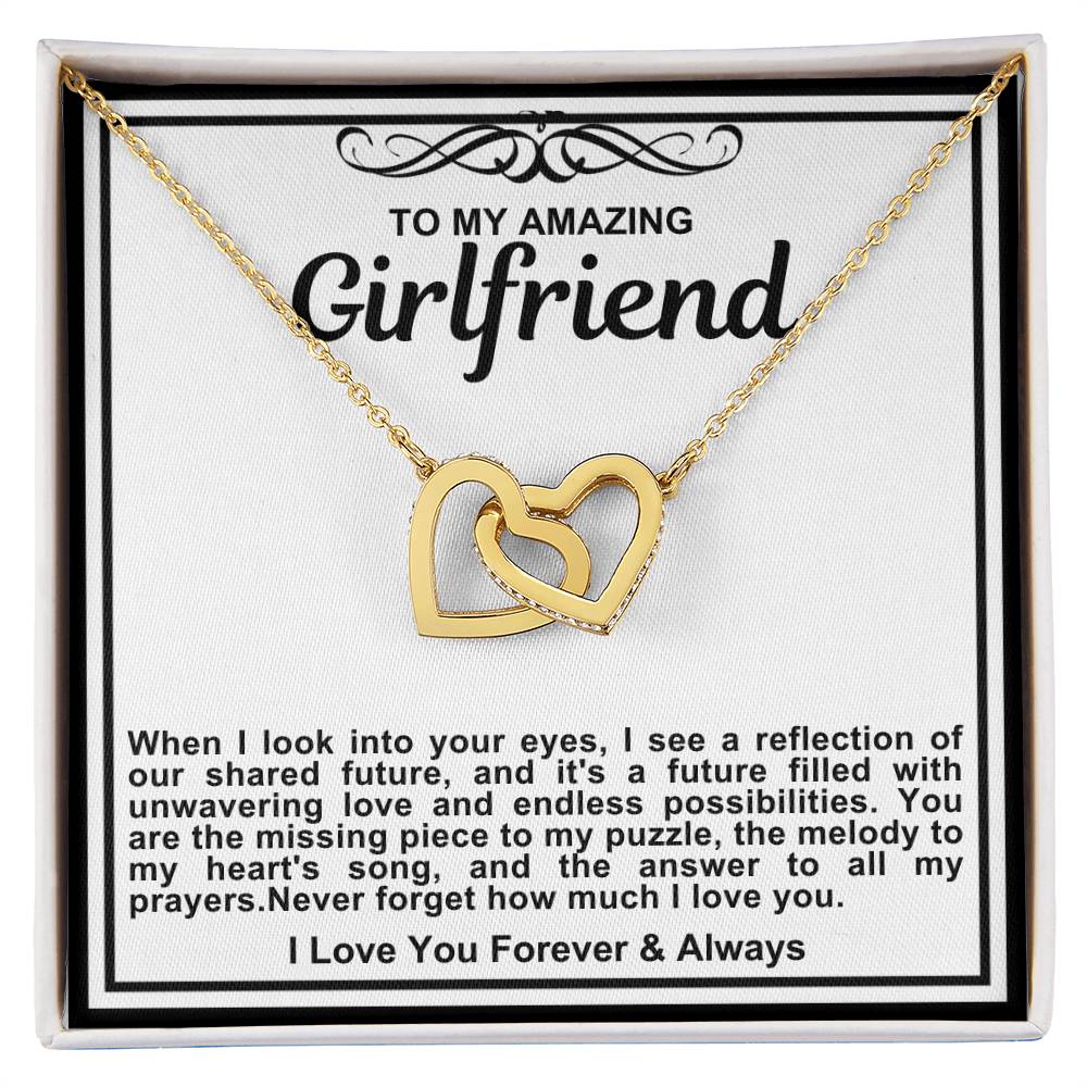 Girlfriend Double Hearts Necklace