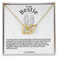 To My Bestie Hearts Necklace