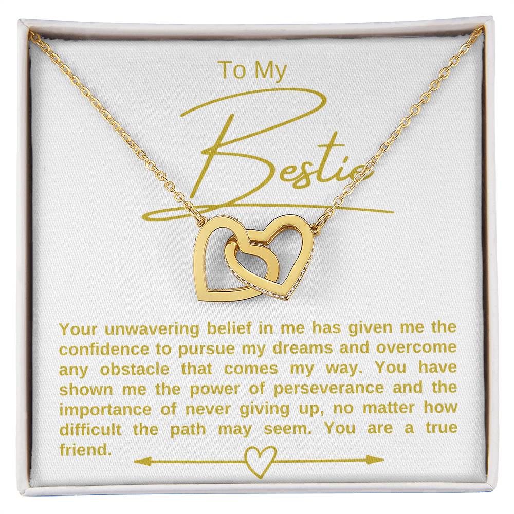 To My Bestie Hearts Necklace