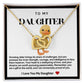 Daughter Double Heart Necklace- Chick