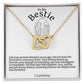 To My Bestie Hearts Necklace