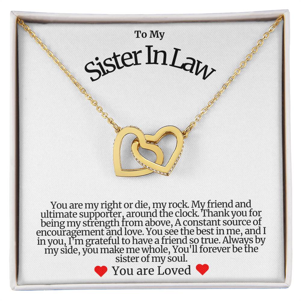 Sister In Law Hearts Necklace