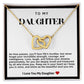Daughter Interlocking Hearts Necklace