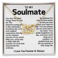 Soulmate Interlocking Hearts Necklace- You Are The Best Thing I Ever Found On The Internet