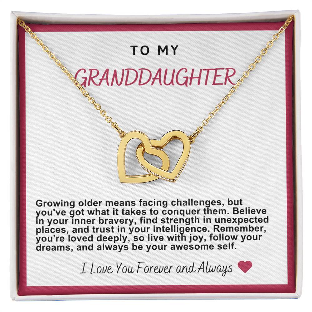 Granddaughter Hearts Necklace