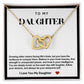 Daughter Interlocking Hearts Necklace
