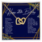 Happy 20th Birthday Hearts Necklace