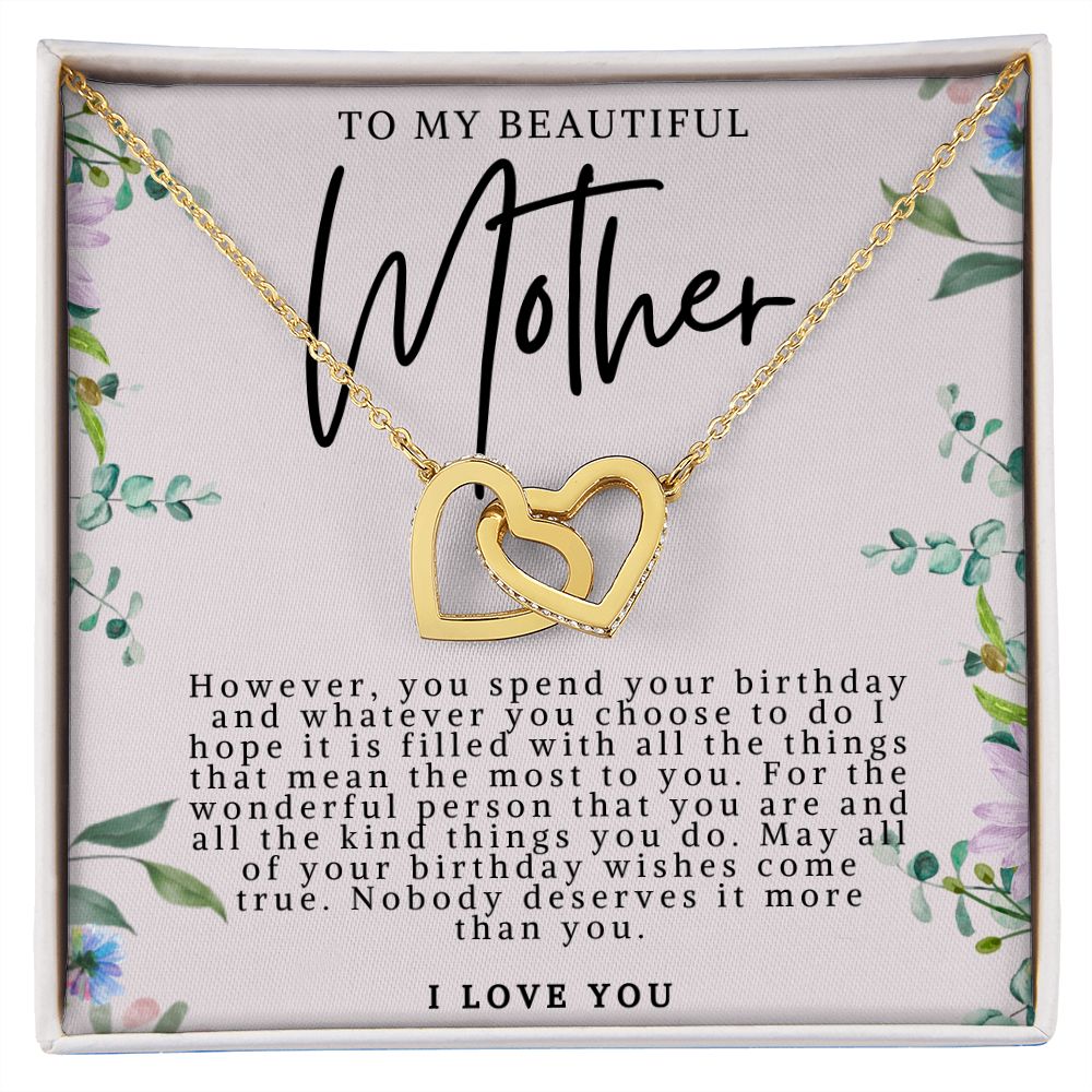 Mother Birthday Heart Necklace