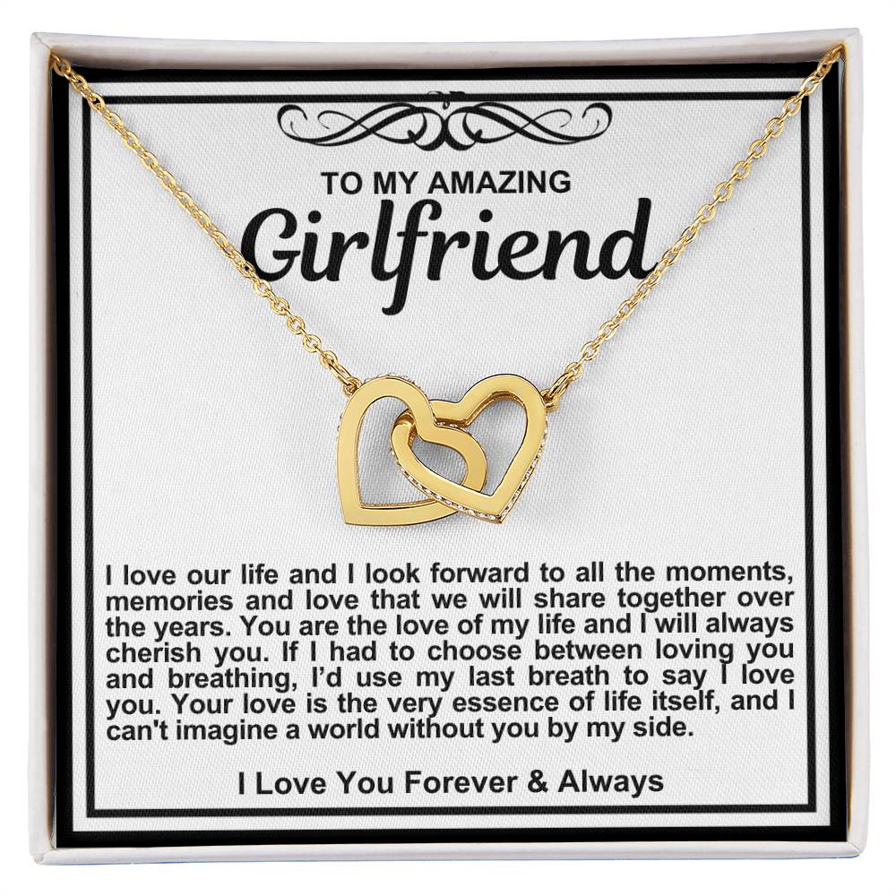 Girlfriend Double Hearts Necklace