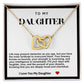 Daughter Interlocking Hearts Necklace