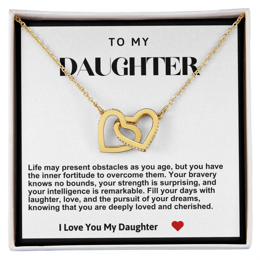 Daughter Interlocking Hearts Necklace