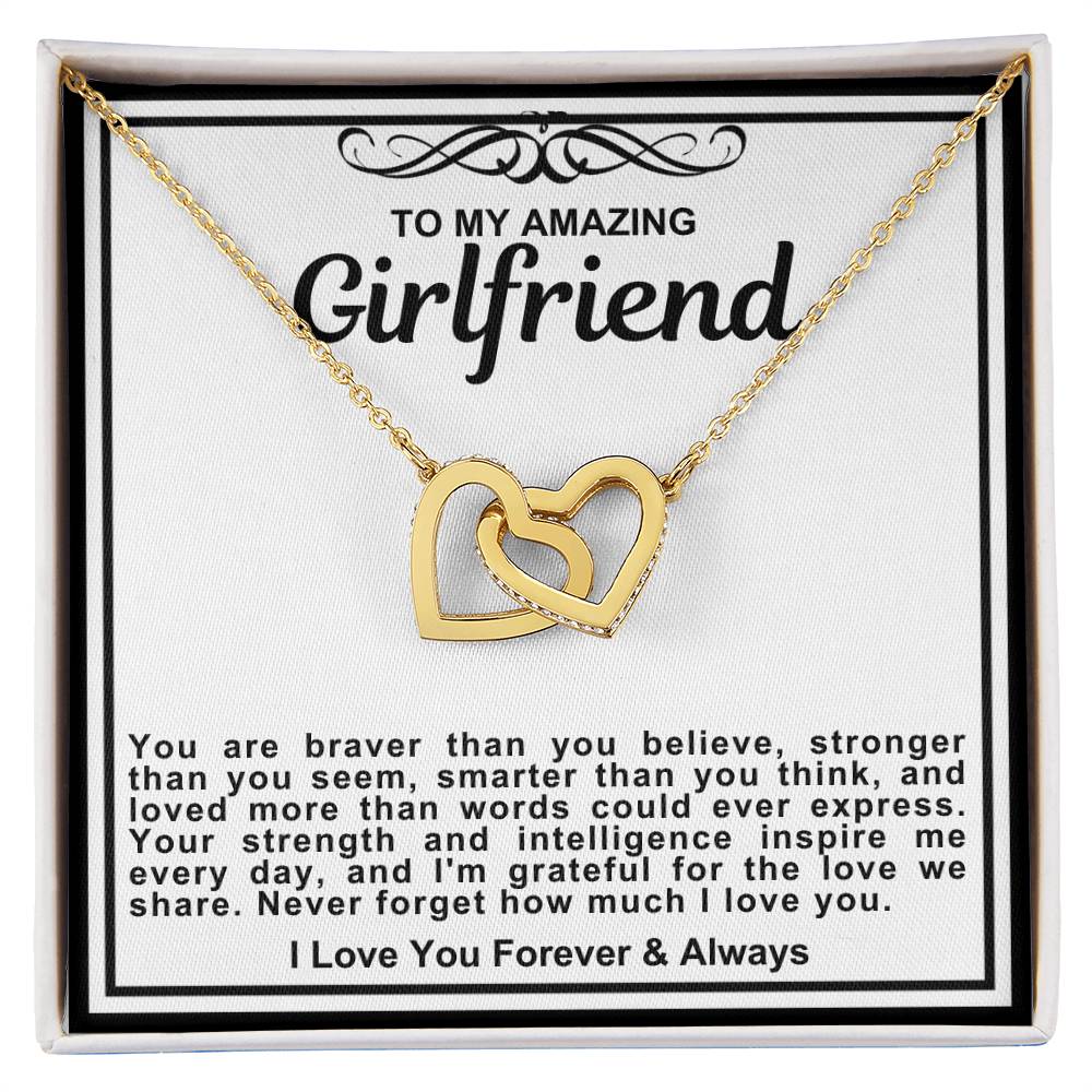 Girlfriend Double Hearts Necklace