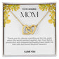 To My Amazing Mom Double Hearts Necklace