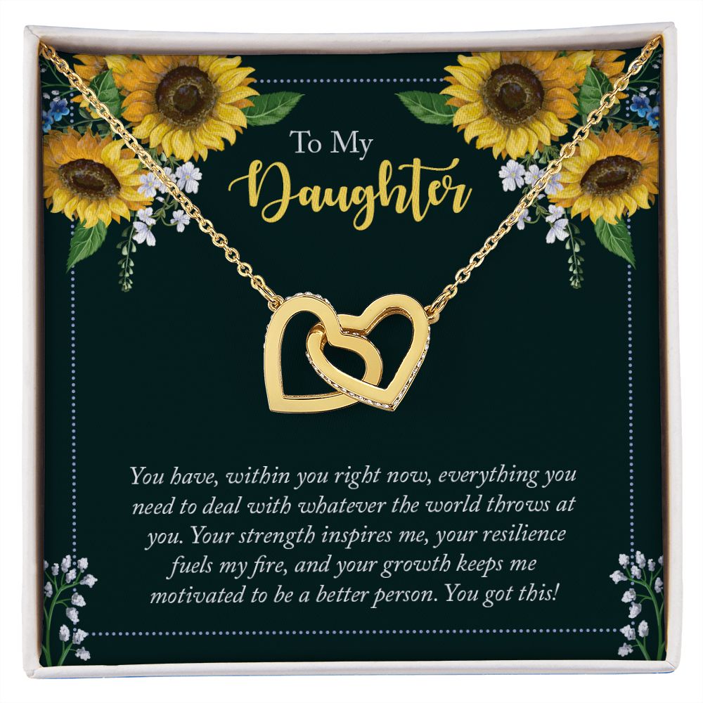 To My Daughter Necklace