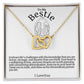 To My Bestie Hearts Necklace