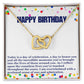 Happy Birthday Hearts Necklace