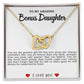 Bonus Daughter Hearts Necklace