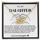 Daughter Double Heart Necklace- Love