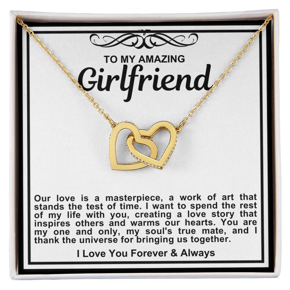 Girlfriend Double Hearts Necklace