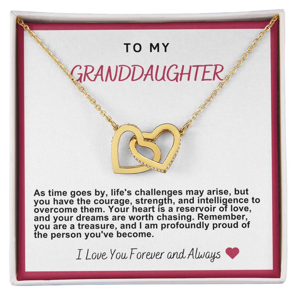 Granddaughter Hearts Necklace