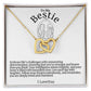 To My Bestie Hearts Necklace