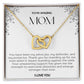To My Amazing Mom Double Hearts Necklace