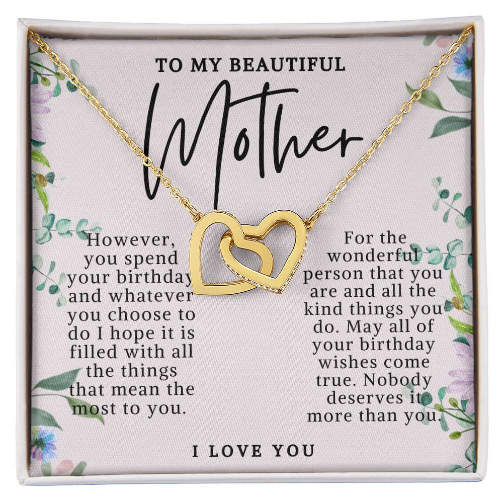 Mother Hearts Birthday Necklace