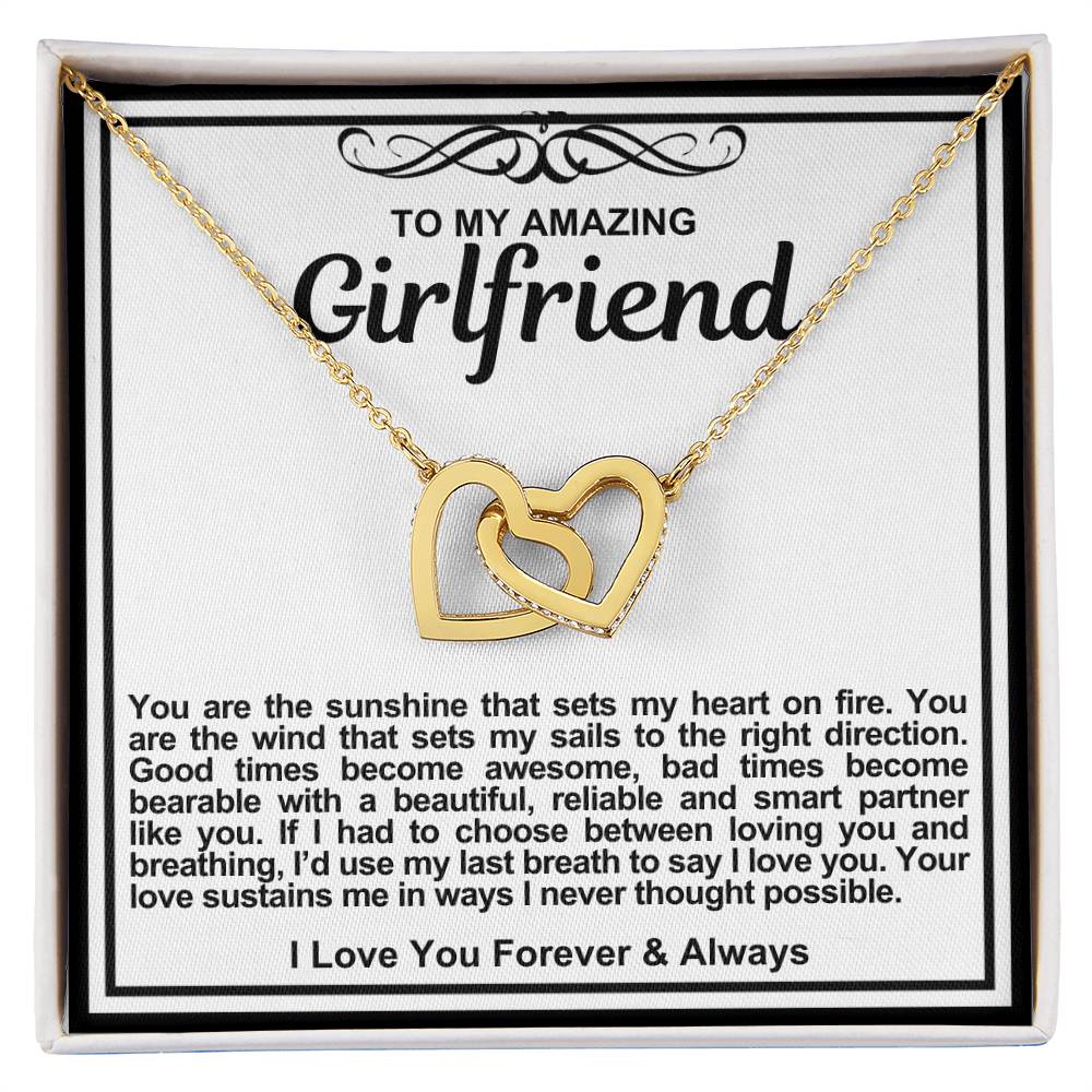 Girlfriend Double Hearts Necklace