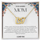 To My Amazing Mom Double Hearts Necklace