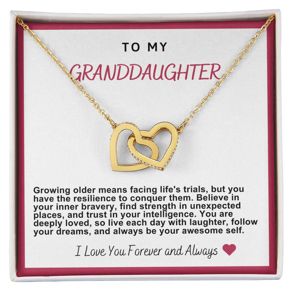 Granddaughter Hearts Necklace