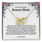 To My Amazing Bonus Mom Double Hearts Necklace