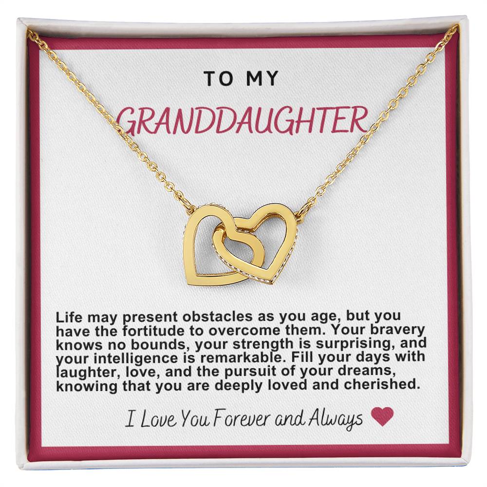 Granddaughter Hearts Necklace