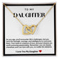 Daughter Interlocking Hearts Necklace