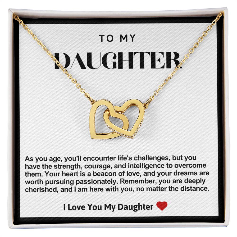 Daughter Interlocking Hearts Necklace