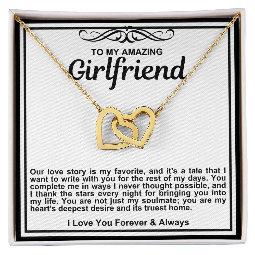 Girlfriend Double Hearts Necklace