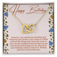Happy Birthday Hearts Necklace