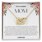 To My Amazing Mom Double Hearts Necklace