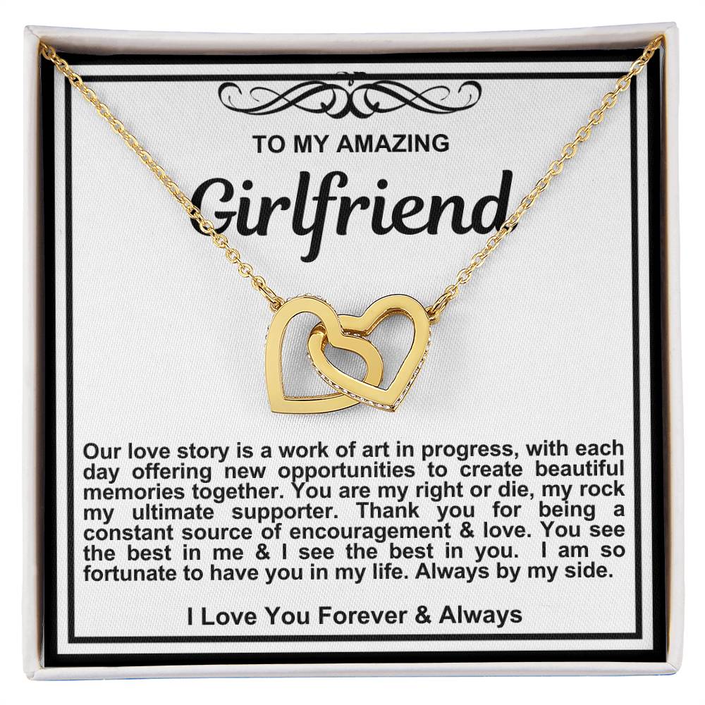 Girlfriend Double Hearts Necklace