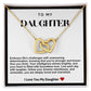 Daughter Interlocking Hearts Necklace