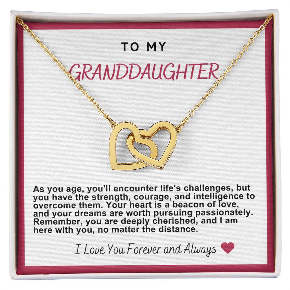 Granddaughter Hearts Necklace