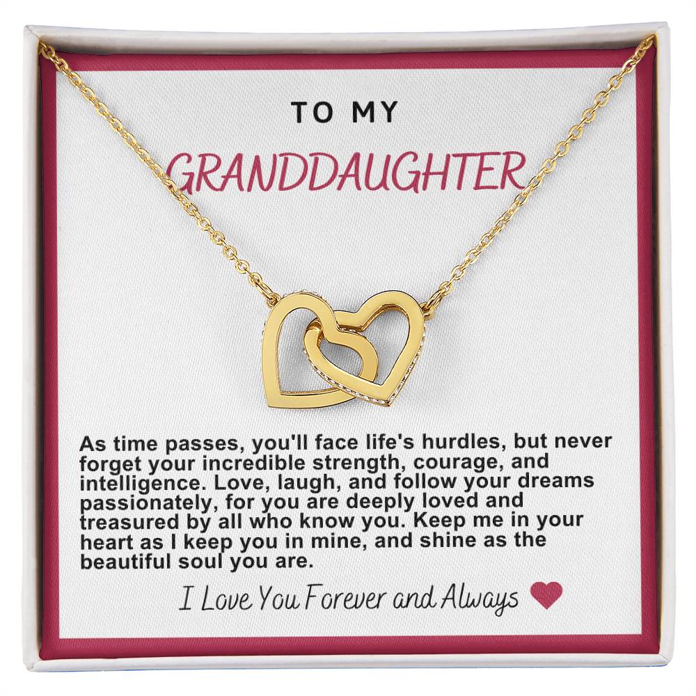 Granddaughter Hearts Necklace