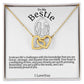 To My Bestie Hearts Necklace