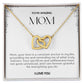 To My Amazing Mom Double Hearts Necklace