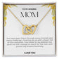 To My Amazing Mom Double Hearts Necklace