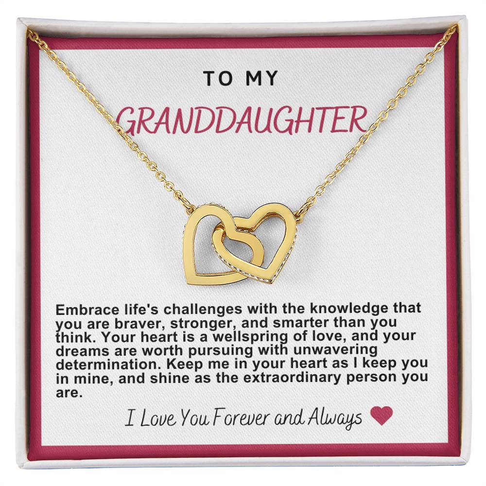 Granddaughter Hearts Necklace